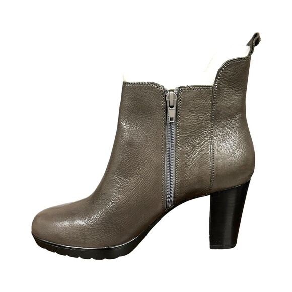 Bella Vita Womens US 9.5 Zana Heeled Ankle Boot Gray Leather Classic BRAND NEW - Picture 3 of 5